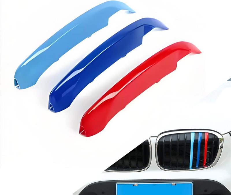 WITRRTIW Automotive grille Insert Trims Strips Front Center Kidney Grilles Compatible with 2009-2015 BMW E84 X1 7-Beam grille insert accessories - Image 1